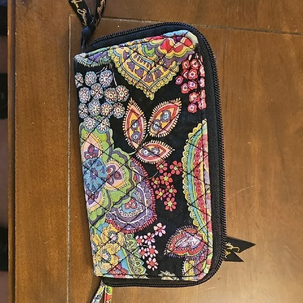 Vera Bradley Floral Pattern Wristlet